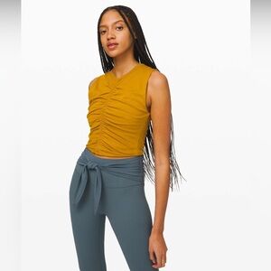 Mustard Yellow tank Lululemon size 4
